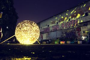 Installation by André Banha in front of <!--LINK'" 0:251-->, 2016.