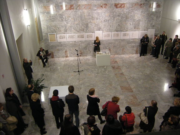 Ive Šubic exhibition opening at Sokolski dom