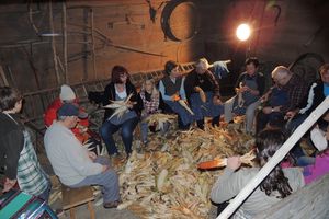 The traditional farmers' <i>Majenje turšce</i> taking place every autumn at the <!--LINK'" 0:885-->, 2015
