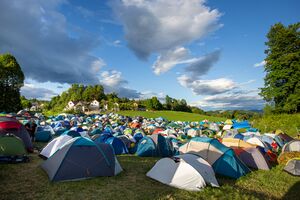 The camping site at the <!--LINK'" 0:797--> festival. Author: Marko Čuk
