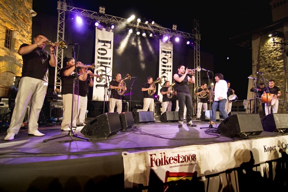 Boban Marković Orchestra (Serbia) performing at Folkest Festival, Carpaccio Square, Koper-Capodistria, 2008