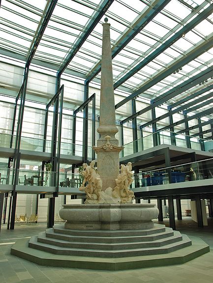 The restored Robba Fountain by Baroque sculptor Francesco Robba was installed in the National Gallery of Slovenia entrance hall in 2006.