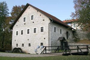 The <!--LINK'" 0:497--> in Velike Lašče dates back to approximately the time of <!--LINK'" 0:498-->'s life and was also run by his relatives. Exterior in 2006.