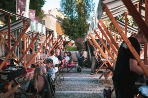 The traditional record fair at 14th <!--LINK'" 0:722-->, Ljubljana 2023.