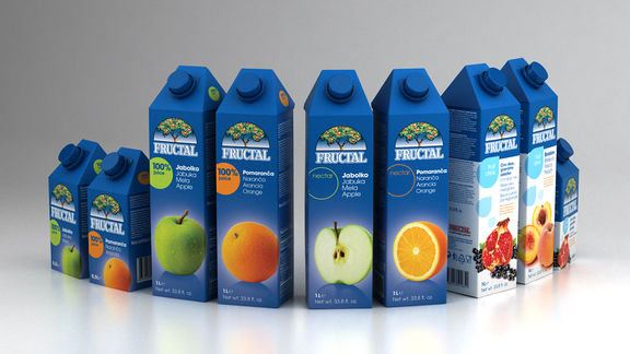 Packaging redesign for Fructal juices, nectars and beverages, 2008