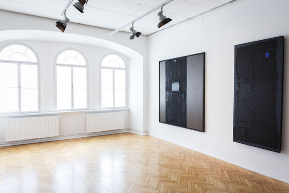 Bogdan Borčić's paintings at Museum of Modern and Contemporary Art Koroška in Slovenj Gradec, 2019.