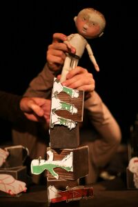 The performance <i>The Little Nail</i> is a collage of short stories for children written by Lojze Kovačič.