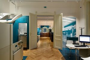 The permanent exhibition of Slovenian Banking Museum, 2021.