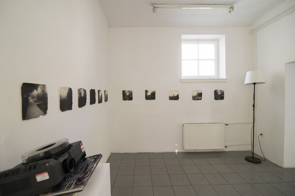 The exhibition of Katja Goljat at the AQ Gallery art studio in Celje, 2014.