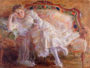 Matej Sternen, Na divanu [On the Couch], 1909