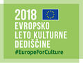European Year of Cultural Heritage 2018, logotype in Slovenian