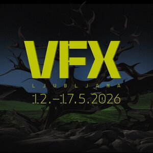 The poster for the 2026 edition of VFX Ljubljana festival.