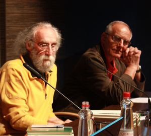 Josip Osti (1994) and Pavel Vilikovsky (1997), Vilenica Prize Winners