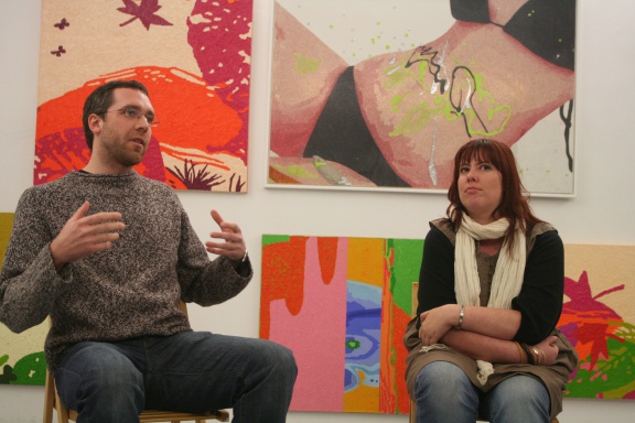 Artist Arjan Pregl & curator Petja Grafenauer on the occasion of the solo Preview/Review exhibition in Ganes Pratt Gallery, 2008
