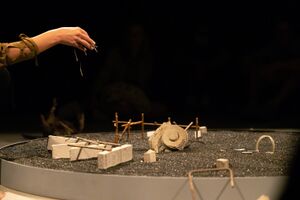 Theatrical essay <i>Circle</i>, created by <!--LINK'" 0:641-->, that intertwines storytelling, visual art, architecture, and sociological research, 2022. Author: Nada Žgank