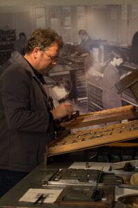 A part of the exhibition called 'History of printing in Slovenia' and held by the <!--LINK'" 0:1206-->, 2015
